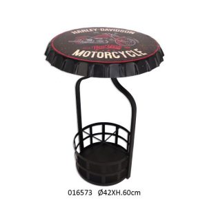 VINTAGE METAL TABLE BAR HARLEY DAVIDSON AMERICAN DESIGN