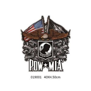 VINTAGE METAL EMBOSSED AMERICAN POW MIA MEMORY SIGN XL