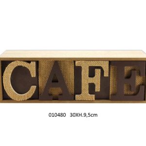 VINTAGE WOOD DESIGN COFFEE BOX 4 DRAWERS