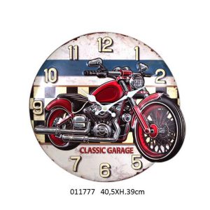 VINTAGE WOOD WALL CLOCK CLASSIC GARAGE