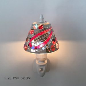 Night light lamp stained class design