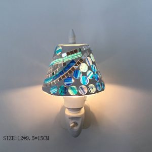 Night light lamp stained class design