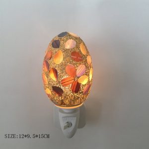 Night light lamp stained class design