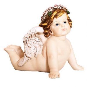 Resin design laying down angel