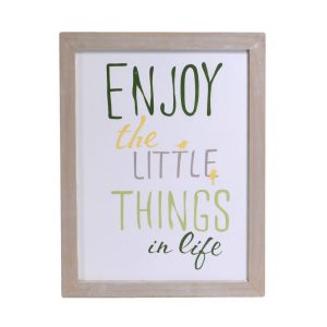 Vintage wood frame with quotes 