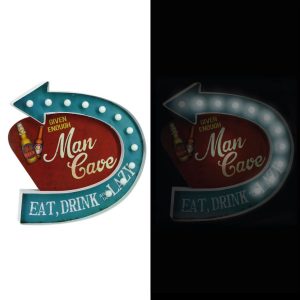 Led  metal sign man cave  design