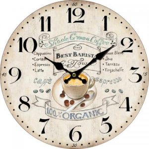 VINTAGE WOOD DESIGN WALL CLOCK