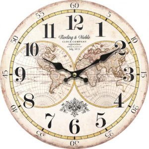 VINTAGE WOOD DESIGN WALL CLOCK