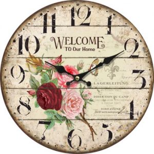 VINTAGE WOOD DESIGN WALL CLOCK