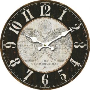 VINTAGE WOOD DESIGN WALL CLOCK