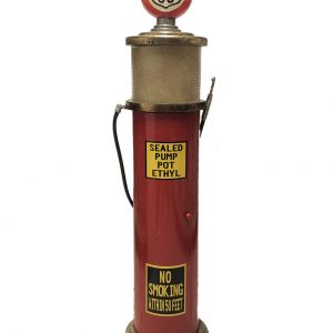 WOOD & METAL  AMERICAN GAS PUMP  DESIGN