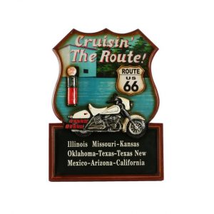 WOOD & RESIN AMERICAN CLASSIC WALL FRAME DESIGN ROUTE 66