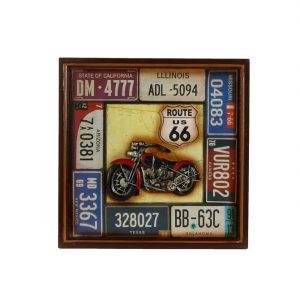 WOOD&RESIN DESIGN HAND MADE FRAME ROUTE 66