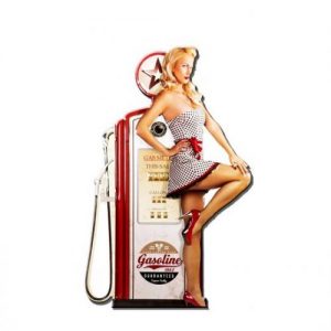 American vintage metal sign design embossed