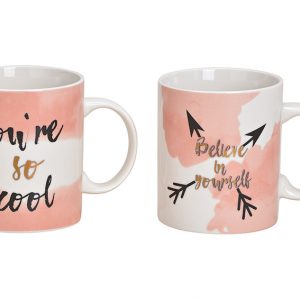 PORCELAIN MUGS WITH LOGO DESIGN