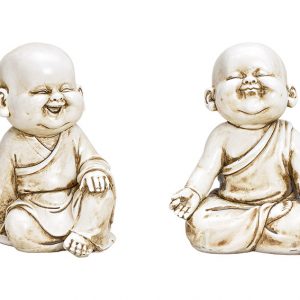 RESIN BUDDA BABY SMILING DESIGN SET OF 2 PCS