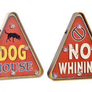VINTAGE METAL U.S.A DESIGN SIGN LED 2 MODS