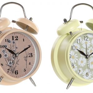 DESK VINTAGE FLOWER DESIGN CLOCKS 2 MODS