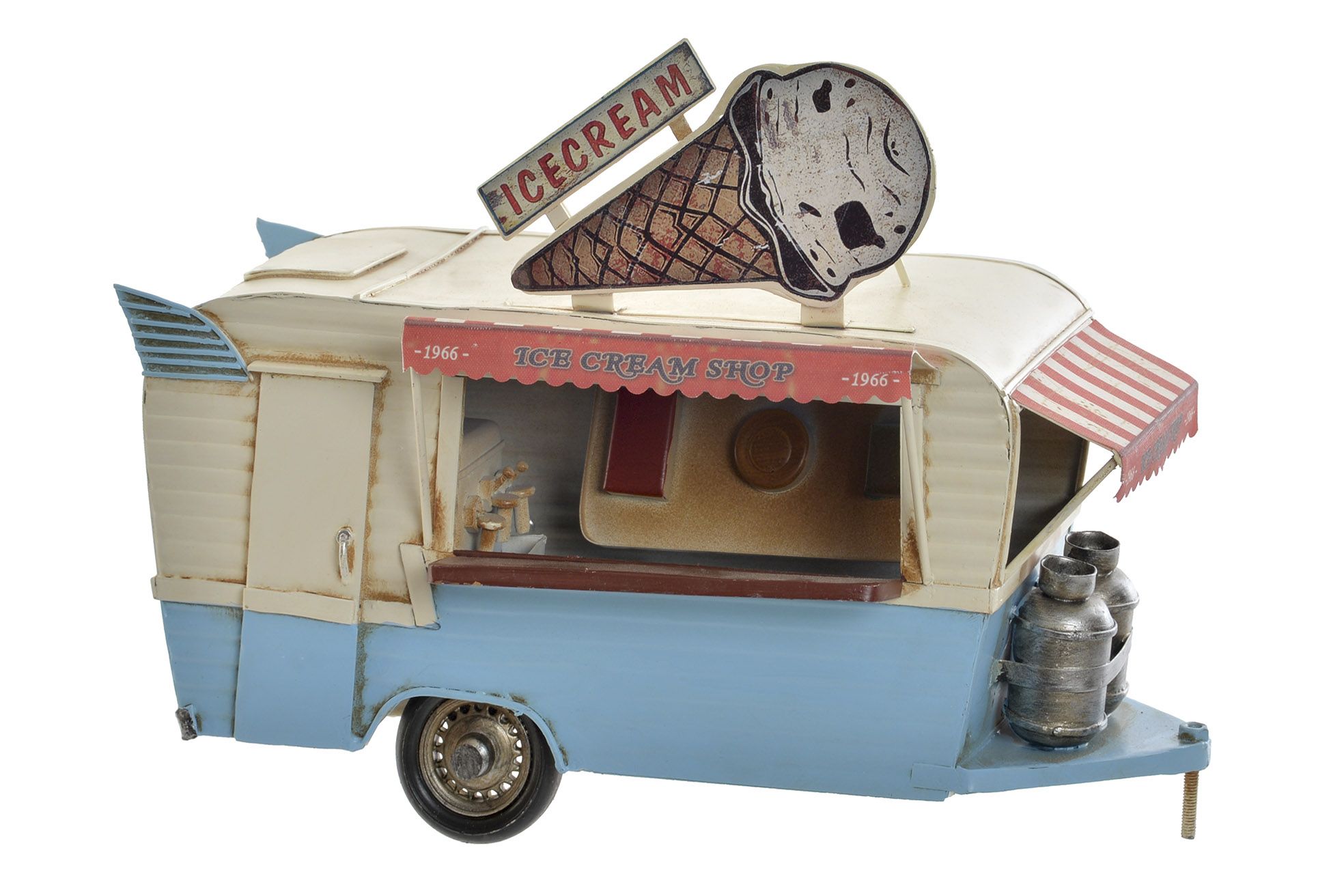2 models ice cream van & candy cotton metal art collection items 2PC 50 EURO - Image 2