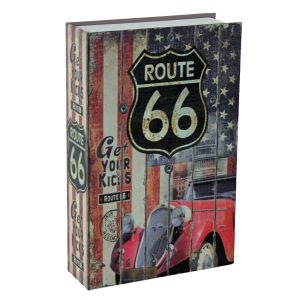 BOOK DESIGN METAL SAFE ROUTE 66
