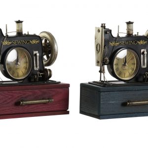 VINTAGE SEWING MACHINE WITH CLOCK & DRAWER