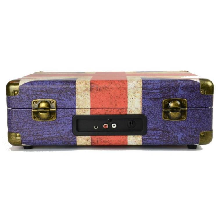 RETRO VINYL '33-45-78 REVOLVING CASE Bluetooth ENCODER USB / SD / AUX-IN INPUTS - Image 4