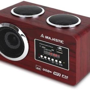 FM RADIO MAJESTIC WITH  AUX IN VINTAGE MULTIMEDIA AUDIO SYSTEM