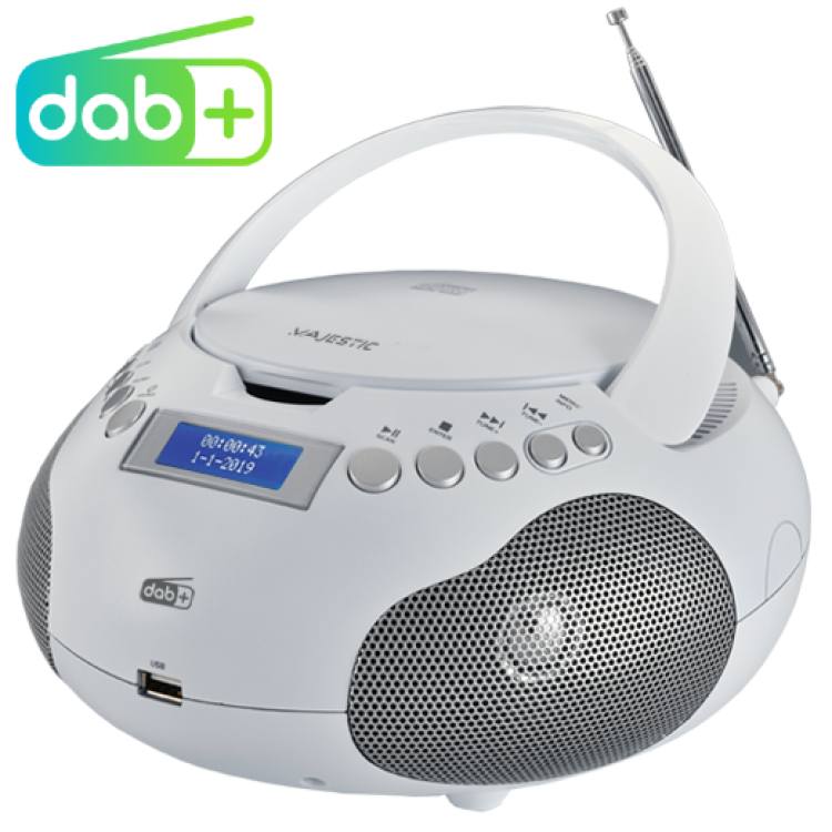PORTABLE CD / MP3 PLAYER RADIO DAB + FM STEREO USB / AUX INPUTS