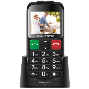 SENIORPHONE 2.31 "COLOR DISPLAY SOS CAMERA LARGE BUTTONS BLUETOOTH LED TORCH BASE CHARGING