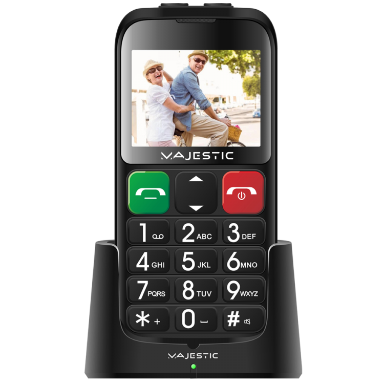 SENIORPHONE 2.31 "COLOR DISPLAY SOS CAMERA LARGE BUTTONS BLUETOOTH LED TORCH BASE CHARGING