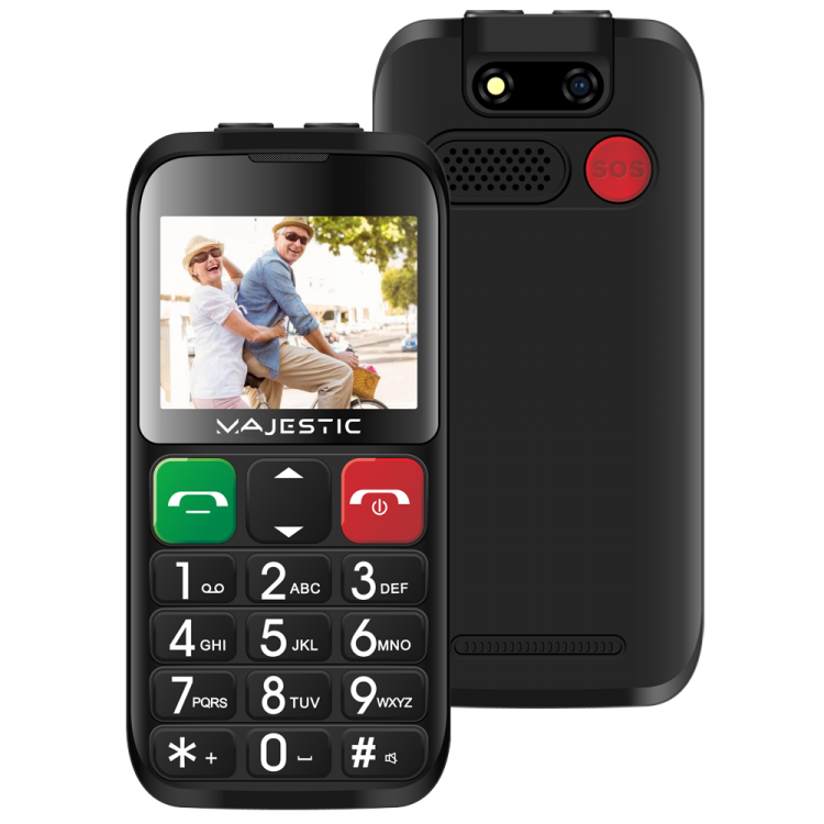 SENIORPHONE 2.31 "COLOR DISPLAY SOS CAMERA LARGE BUTTONS BLUETOOTH LED TORCH BASE CHARGING - Image 2