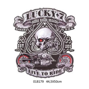 TIN METAL SIGN EMBOSSED LIVE TO RIDE  U.S.A DESIGN