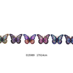 METAL DESIGN COLOURFULL BUTTERFLY EMBOSSED DESIGN