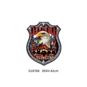 METAL DESIGN SIGN EMBOSSED BIKER TILL I DIE