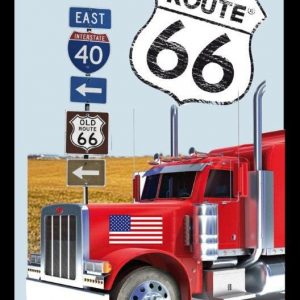 AMERICAN ROUTE 66 Retro vintage wall frame mirror original licenced