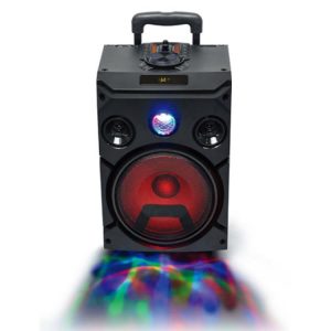 TROLLEY SPEAKER BLUETOOTH LED LIGHTS USB / AUX / MICROPHONE INPUTS