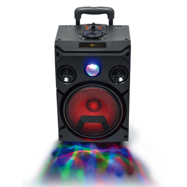 TROLLEY SPEAKER BLUETOOTH LED LIGHTS USB / AUX / MICROPHONE INPUTS