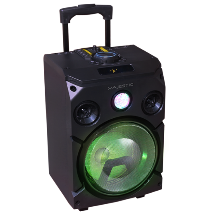 TROLLEY SPEAKER BLUETOOTH LED LIGHTS USB / AUX / MICROPHONE INPUTS - Image 2