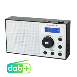 PORTABLE RADIO DAB / DAB + / FM RECHARGEABLE BATTERY AUX-IN DOUBLE ALARM