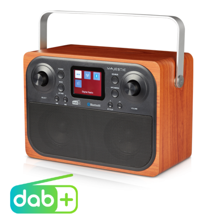 RADIO DAB / DAB + / FM BLUETOOTH AUX-IN IN, USB IN FOR CHARGING, HEADPHONE OUT ALARM TWO ALARMS THREE RINGERS