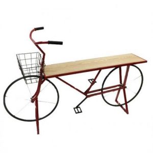Metal bike vintage design table. home & garden 