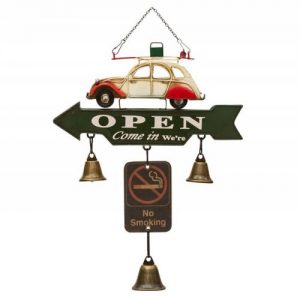 Metal vintage hanging design open / closed