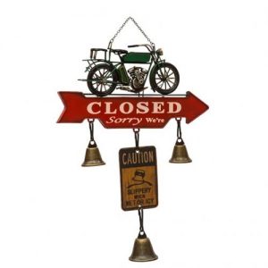 Metal vintage hanging design open / closed sign