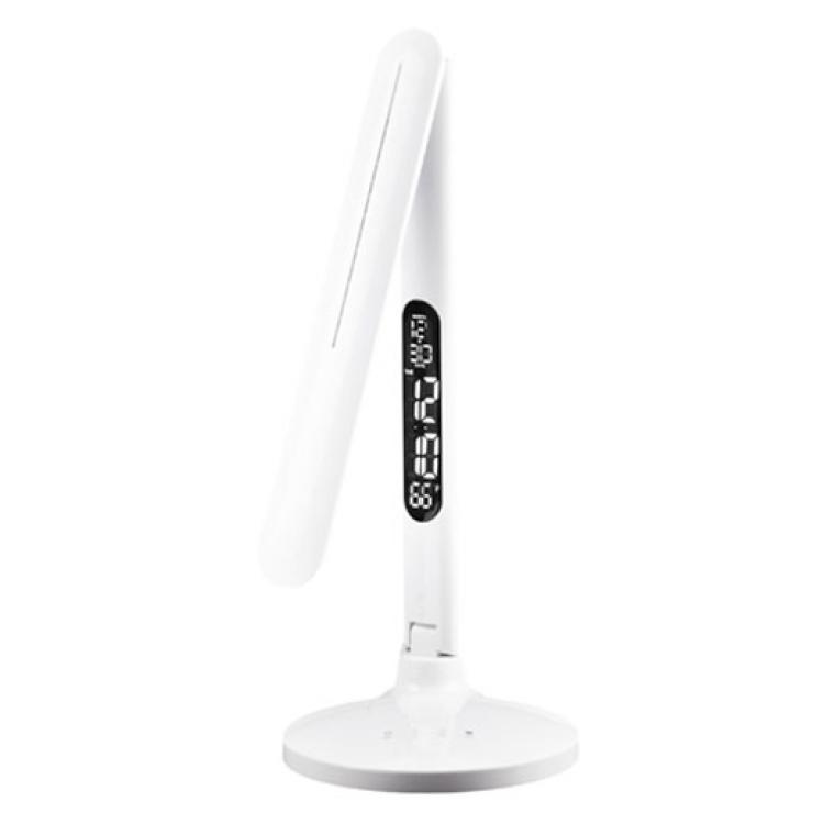 FOLDING ARM LED LAMP TEMPERATURE ALARM CLOCK DISPLAY USB FOR CHARGING - Image 2
