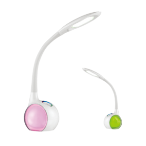 FLEXIBLE ARM LED LAMP BASE WITH MULTICOLORED LIGHT USB FOR CHARGING 