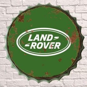 LAND ROVER Huge 40cm Bottle Top METAL SIGN