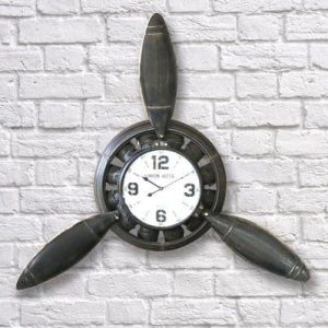 108cm Iron Industrial Propeller wall Clock Antique Finish