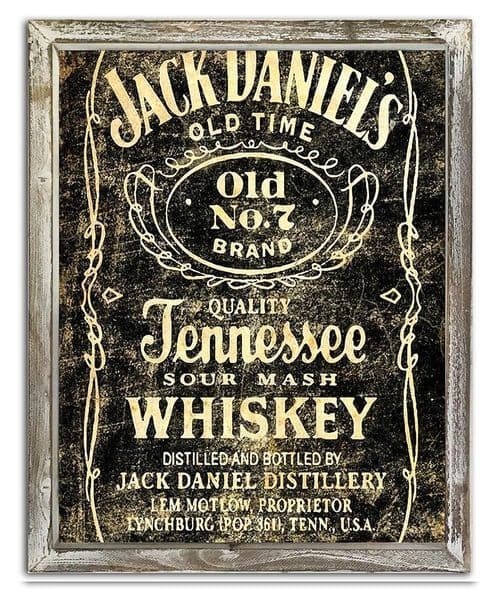 Jack D Design 44cm x 34cm Wood Framed Metal Art