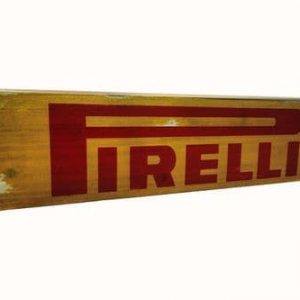 Pirelli Aged Wooden Sign 50cm x12cm