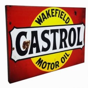 Castrol Real Rusty Vintage Metal Sign 40cm x 30cm